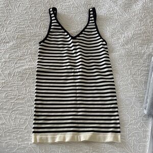 Black and White Striped Tank Dress